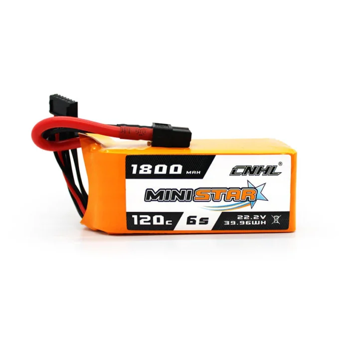 CNHL MiniStar 6S 1800mAh 22.2V 120C/200C Lipo Battery