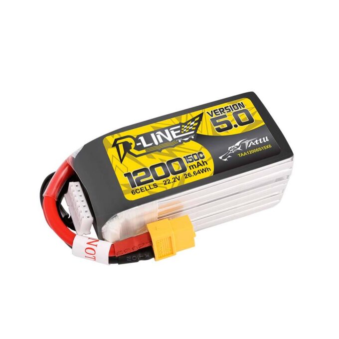 Tattu R-Line Version 5.0 1200mAh 6S 1P 150C LiPo Battery