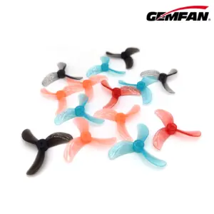 GEMFAN 1608-3 40MM TRI-BLADE 1.0MM & 1.5MM SHAFT PROPELLERS - (4CW+4CCW)