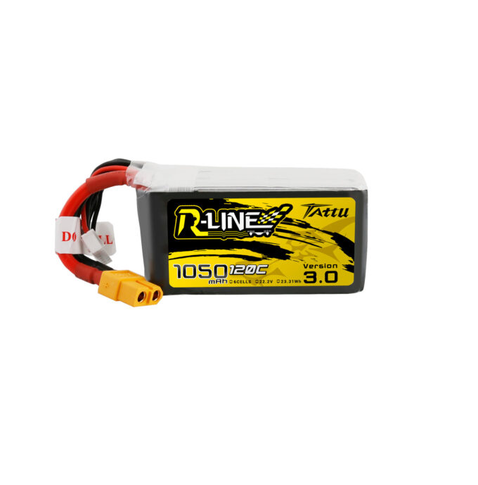 Tattu R-Line 6s 1050mAh Version 3.0 120C Lipo Battery