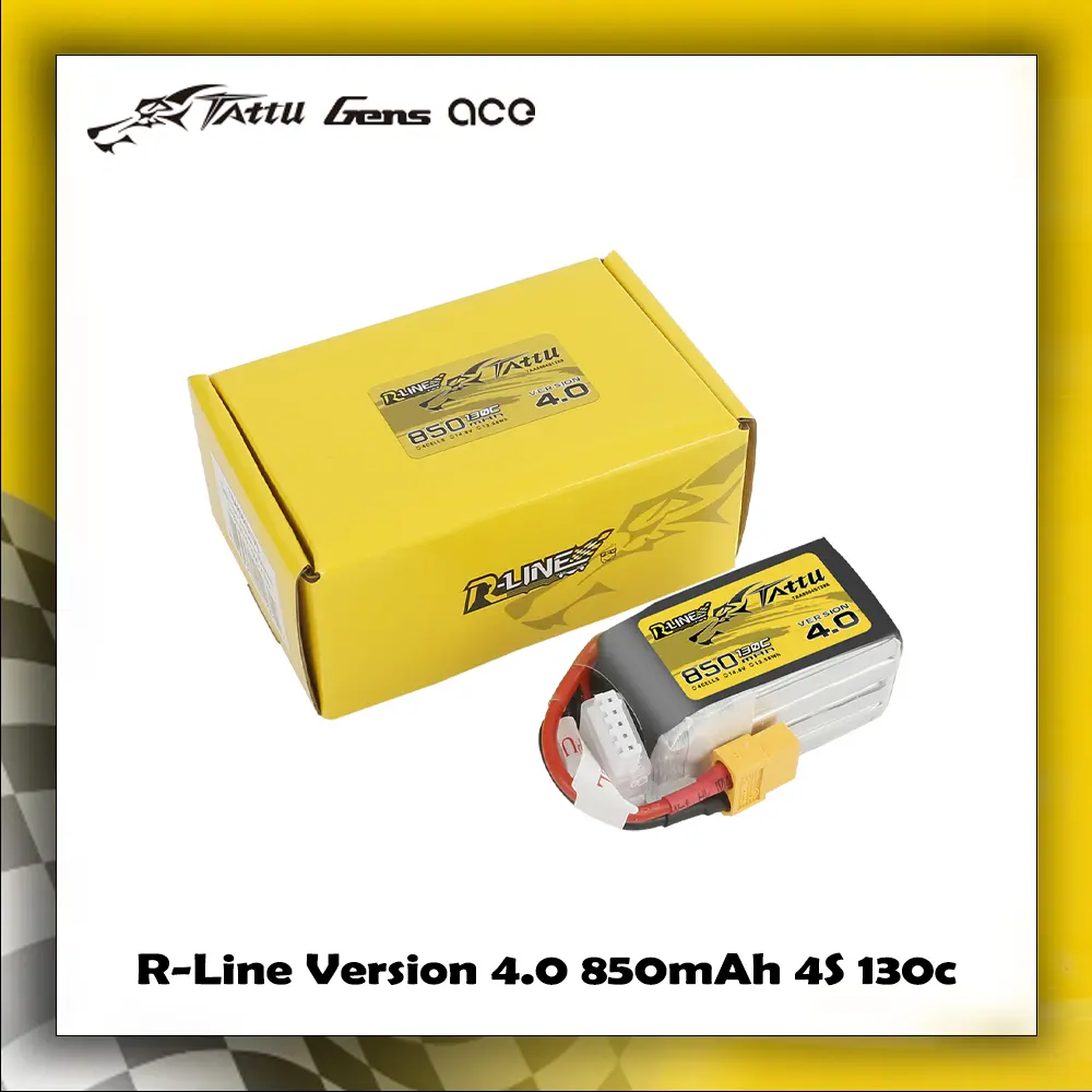 Tattu R-Line 850mAh 4S 130C LiPo Battery